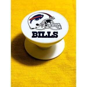 Buffalo Bills Football Helmet Pop Up Phone Holder Grip With Super Sticky Glue